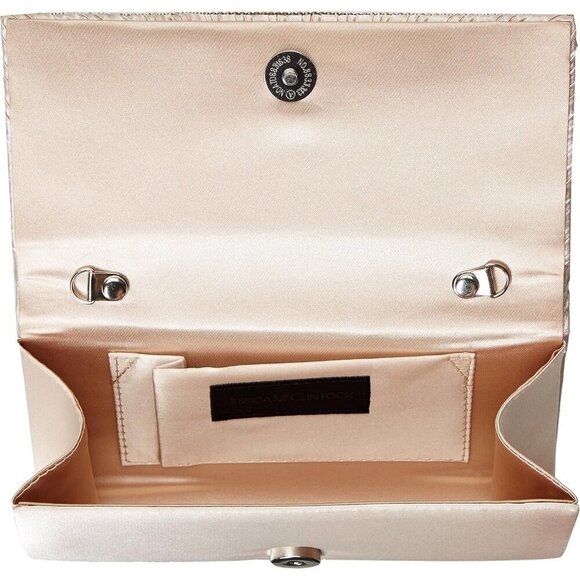 ❤️Chloe Satin Cream Clutch for Women Shoulder Bag - Picture 5 of 6